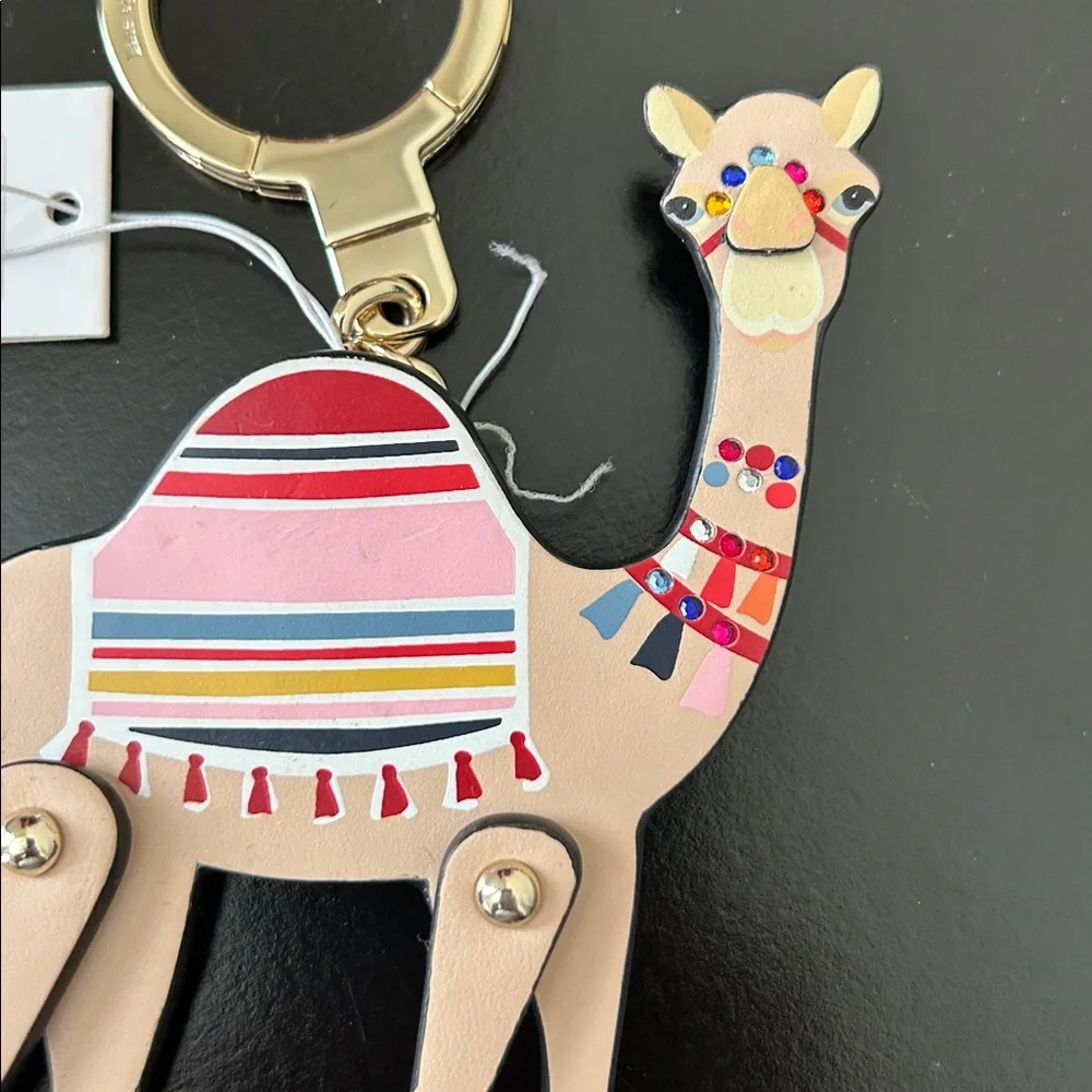 Kate Spade Spice Things Up Camel Keychain NWT WORU0230 - Picture 4 of 13
